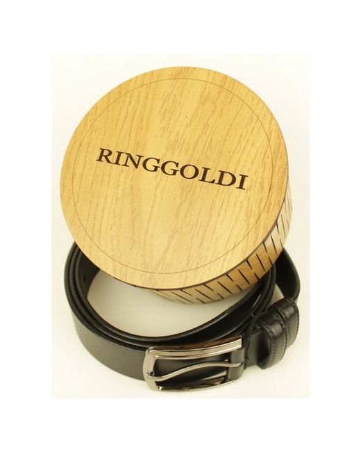 Ringgoldi Кожаный ремень 124 см черного цвета