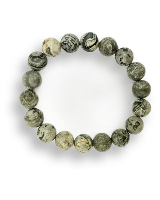Stone Collection браслет из яшмы матовый Натуральный камень Подарок бусины 10 мм 18-19 см
