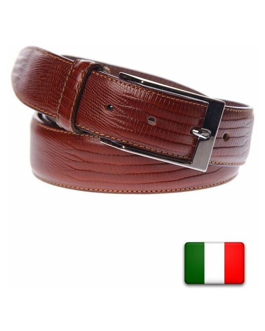 GP & Max Ремень кожаный универсальный классический коньячного цвета Италия