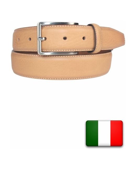 GP & Max Ремень кожаный универсальный классический натурального цвета Италия
