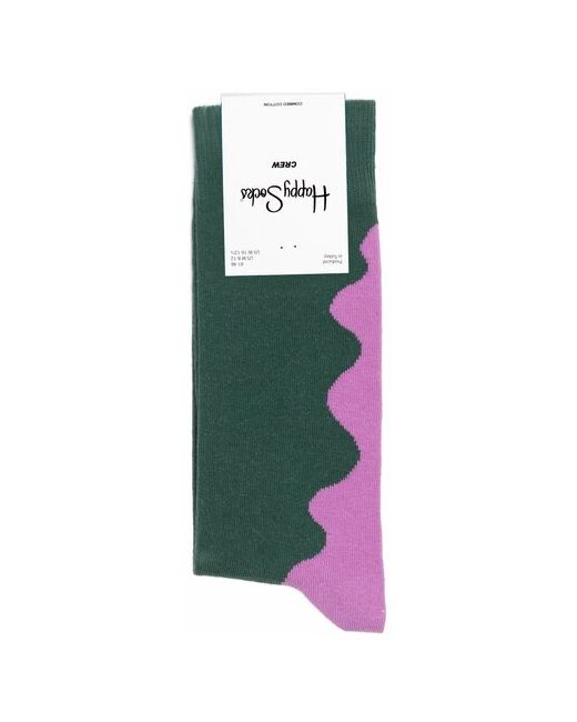 Happy Socks Wave Green/Purple носки с рисунком Волны 41-46