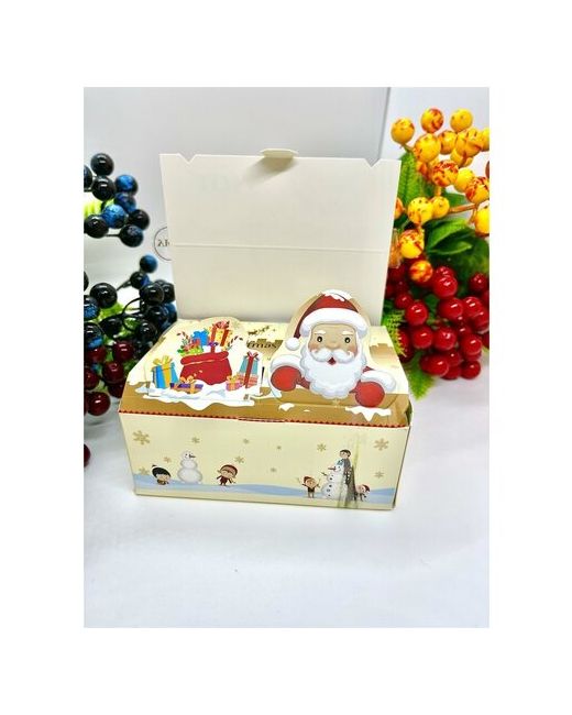Уют Носки ароматизированные Merry Christmas в картонной коробке бежевого цвета 3 пары.