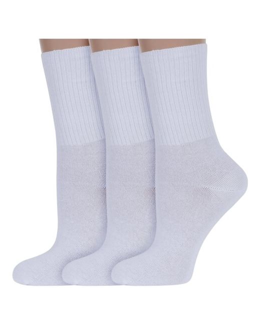 Брестские Комплект из 3 пар женских медицинских носков БЧК рис. 033 размер 23