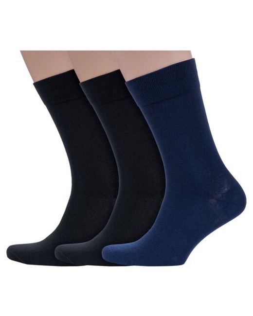 Grinston Комплект из 3 пар мужских носков socks PINGONS 100 хлопка микс размер 29