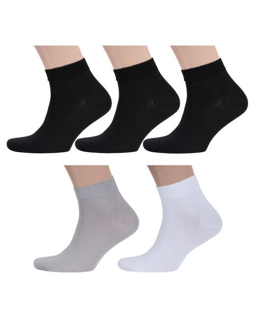 RuSocks Комплект из 5 пар мужских носков Орудьевский трикотаж микс 7 размер 25-27 38-41
