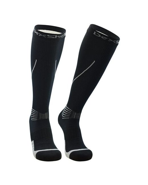 DexShell Водонепроницаемые носки Mudder 39-42 Черные с серыми полосками