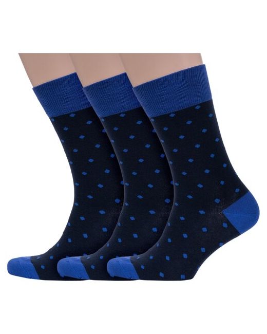 Grinston Комплект из 3 пар мужских носков socks PINGONS 18d1 размер 27