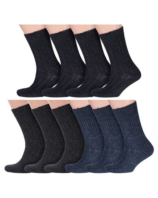 RuSocks Комплект из 10 пар мужских теплых носков Орудьевский трикотаж микс 4 размер 29
