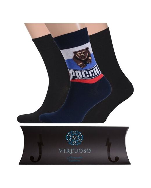 Virtuoso Набор из 3 пар мужских носков от фабрики микс россия размер 27 41-43