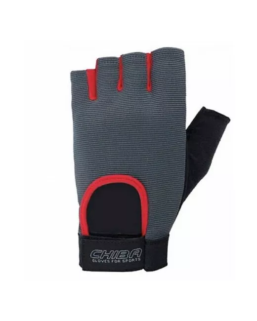 Chiba Спортивные перчатки Fit унисекс серо-красные 40416 размер XXL