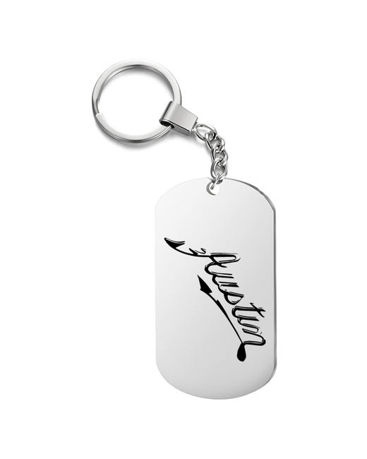 irevive Брелок для ключей autsin односторонний с гравировкой подарочный жетон на сумку ключи в подарок