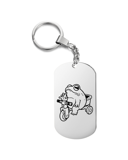 irevive Брелок для ключей лягушка с гравировкой подарочный жетон на сумку ключи в подарок
