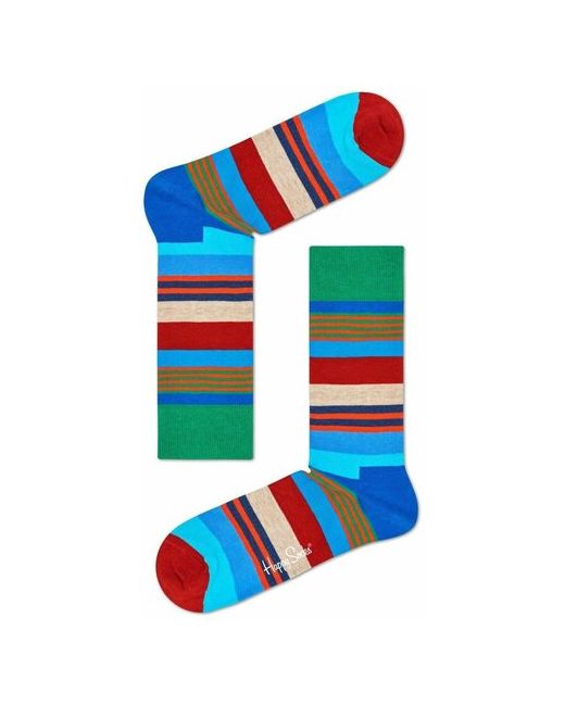 Happy Socks Полосатые унисекс носки Mistletoe Sock разноцветный 29