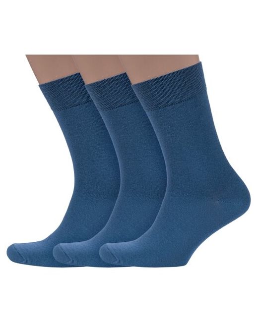 Носкофф Комплект из 3 пар мужских носков алсу джинсовые размер 27-29