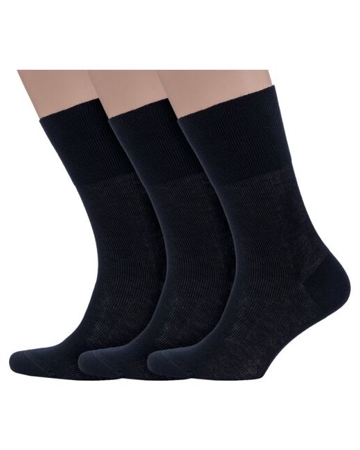 Dr. Feet Комплект из 3 пар мужских медицинских носков PINGONS 100 бамбука черные размер 29
