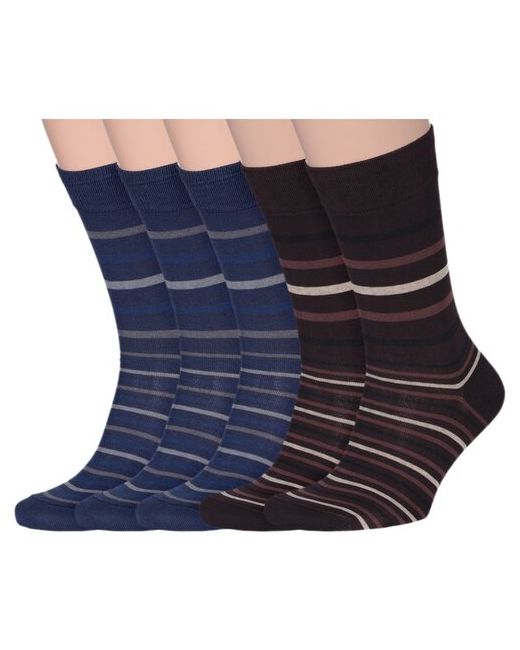 Lorenzline Комплект из 5 пар мужских носков микс 6 размер 25