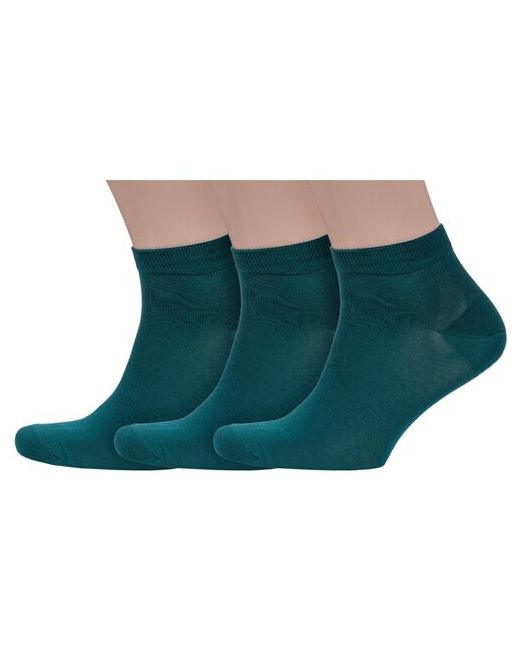 Sergio di Calze Комплект из 3 пар мужских носков PINGONS мерсеризованного хлопка зеленые размер 29