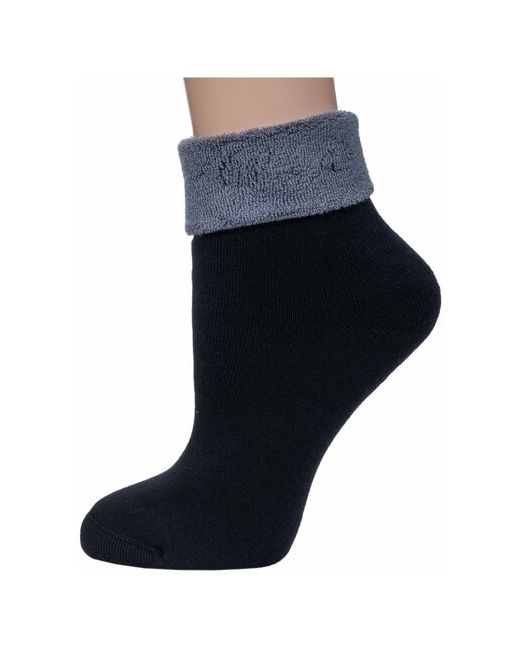 RuSocks махровые носки Орудьевский трикотаж черные размер 23-25