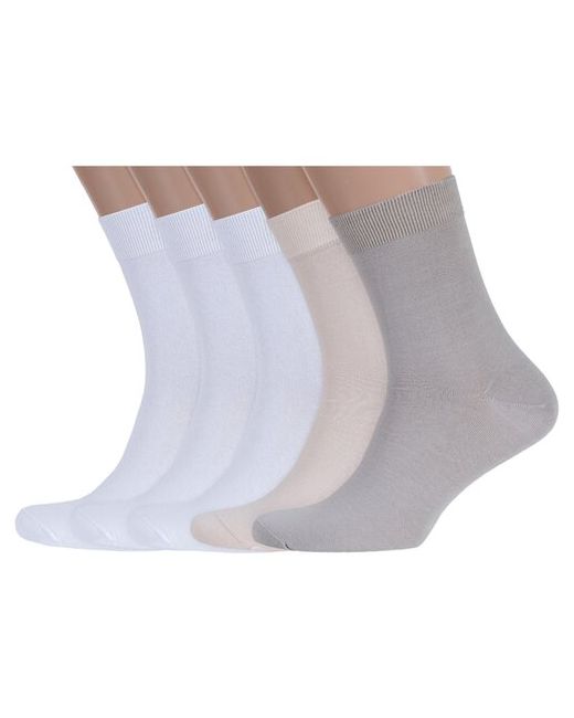 RuSocks Комплект из 5 пар мужских носков Орудьевский трикотаж микс 3 размер 27 41-43