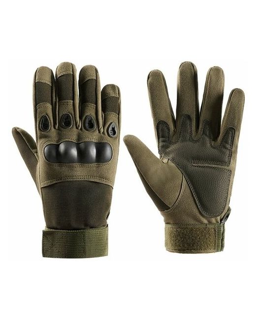MejiCar Перчатки тактические для страйкбола мото и велоспорта Army Tactical Gloves зеленые
