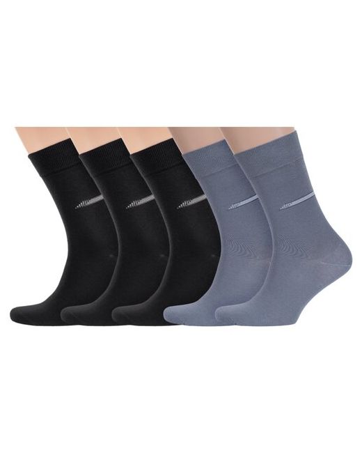 RuSocks Комплект из 5 пар мужских носков Орудьевский трикотаж микс 1 размер 25 38-40
