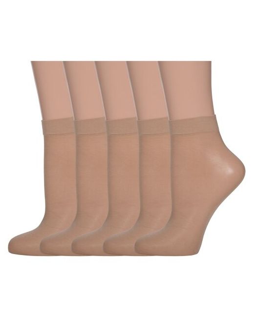 Palama Комплект из 5 пар женских носков natural размер 23-25