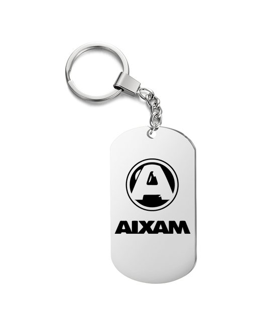 irevive Брелок для ключей aixam v2 односторонний с гравировкой подарочный жетон на сумку ключи в подарок