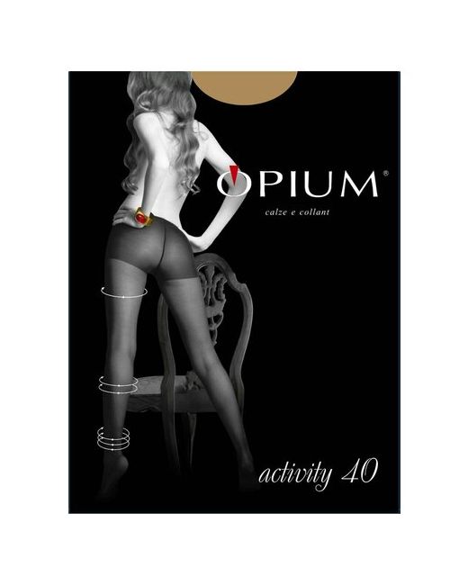 Opium колготки капроновые Activity 40 den с распределенным легким давлением по ноге размер