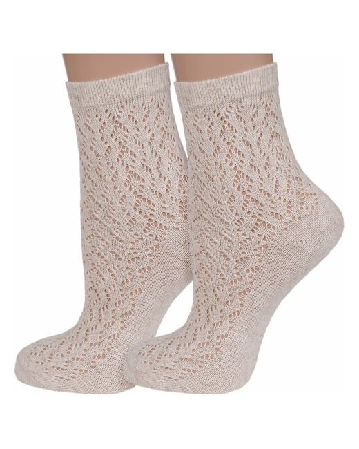 Брестские Комплект из 2 пар женских носков БЧК 19с1607 рис. 116 натуральные размер 23