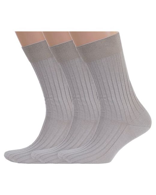 RuSocks Комплект из 3 пар мужских носков Орудьевский трикотаж 100 хлопка рис. 01 темно размер 29 44-45