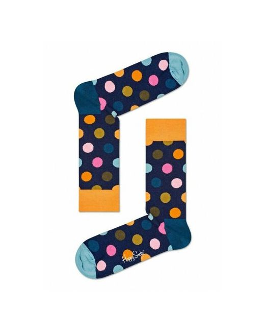 Happy Socks Темно носки унисекс Big Dot Sock в цветной горох темно 25