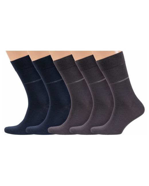 RuSocks Комплект из 5 пар мужских носков Орудьевский трикотаж микс 2 размер 25 38-40