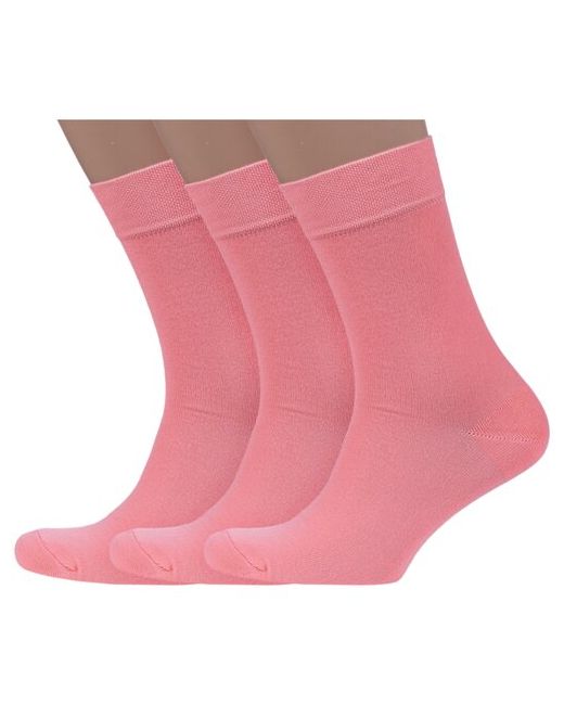 Носкофф Комплект из 3 пар мужских носков алсу персиковые размер 25-27
