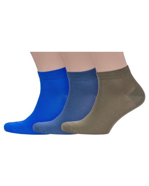 Sergio di Calze Комплект из 3 пар мужских носков PINGONS мерсеризованного хлопка микс размер 27
