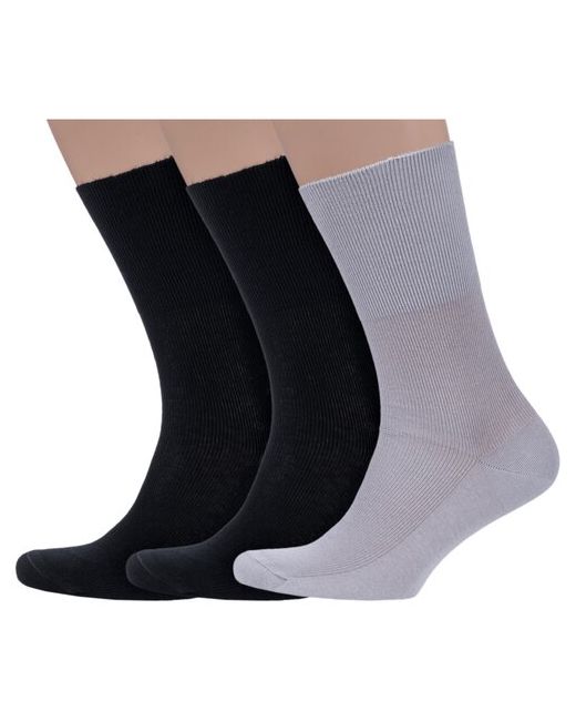 Dr. Feet Комплект из 3 пар мужских медицинских носков PINGONS 100 хлопка микс 1 размер 25