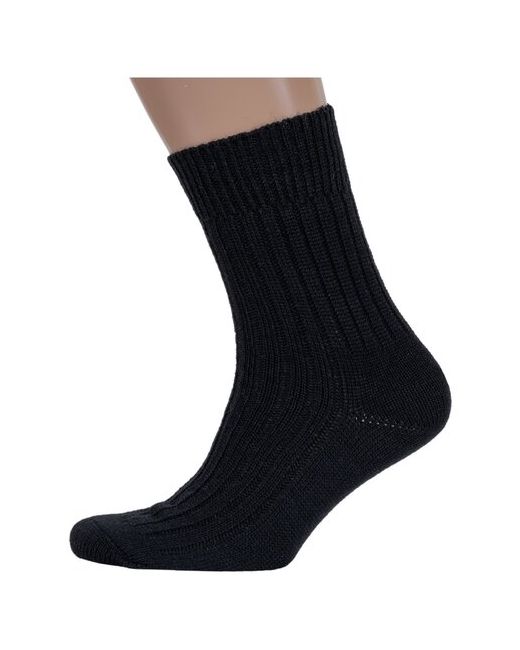 Брестские полушерстяные носки БЧК рис. 012 черные размер 27 42-43