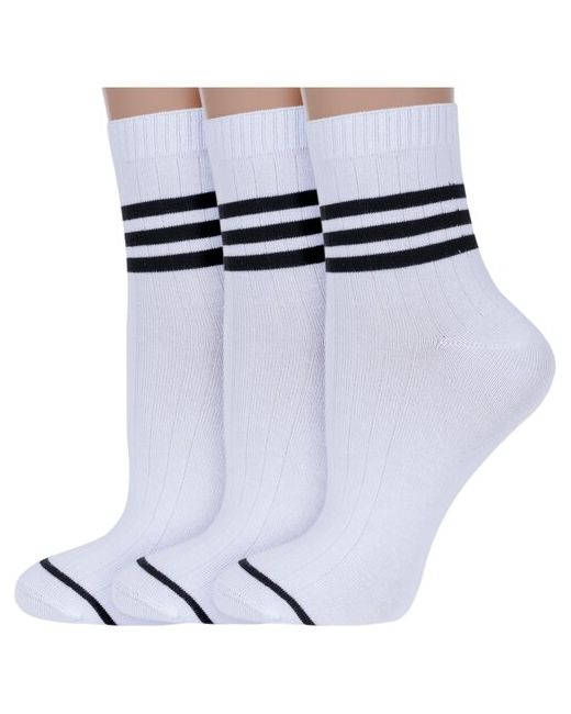 Хох Комплект из 3 пар женских носков с ослабленной резинкой размер 23