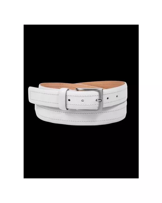 GP & Max Ремень кожаный универсальный классический белого цвета Италия