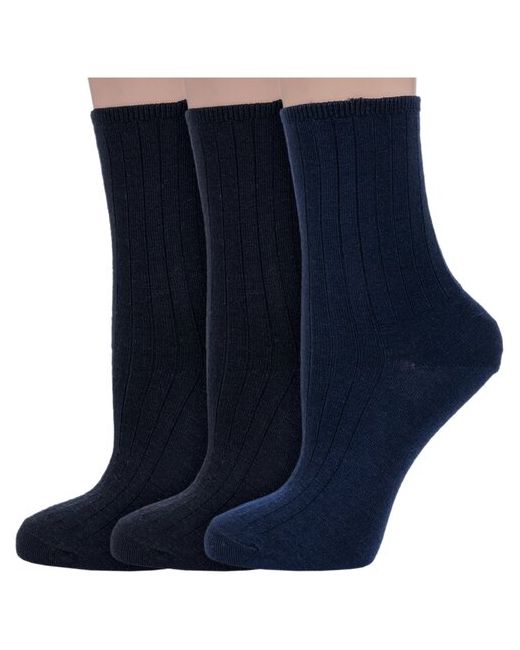 Dr. Feet Комплект из 3 пар женских медицинских шерстяных носков PINGONS микс 1 размер 23