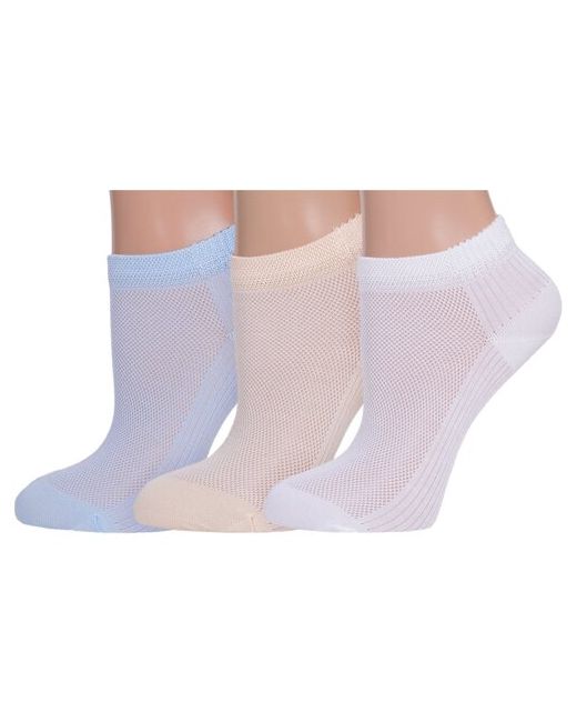 Grinston Комплект из 3 пар женских носков socks PINGONS микромодала микс 1 размер 23