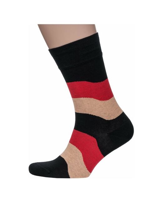 Lorenzline носки бежево-красные размер 25