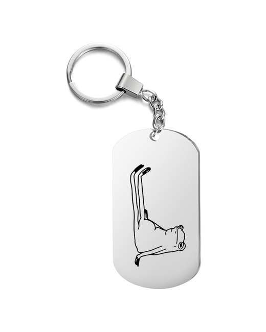 UEGrafic Брелок для ключей лягушка с гравировкой подарочный жетон на сумку ключи в подарок