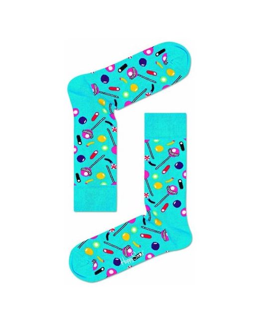 Happy Socks Стильные носки унисекс Candy Sock с леденцами аквамариновый 25
