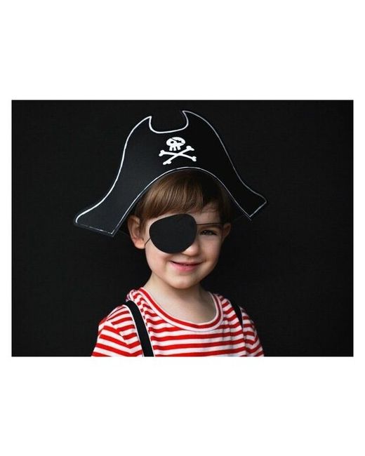 Party Deco Шляпа и повязка на глаз пиратская