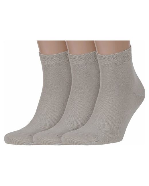 Брестские Комплект из 3 пар мужских носков БЧК рис. 000 песочные размер 29 44-45