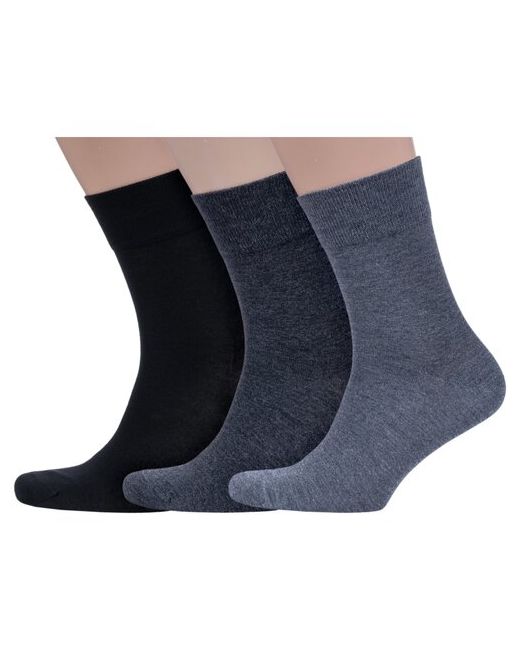 Grinston Комплект из 3 пар мужских бамбуковых носков socks PINGONS микс размер 27