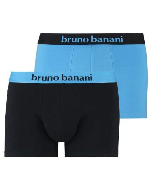Bruno Banani Трусы-боксеры Short 2Pack Flowing Aqua/Black комплект 2 шт. Мультиколор Размер L
