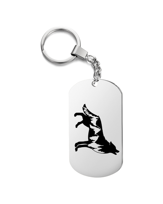 irevive Брелок для ключей волк с гравировкой подарочный жетон на сумку ключи в подарок