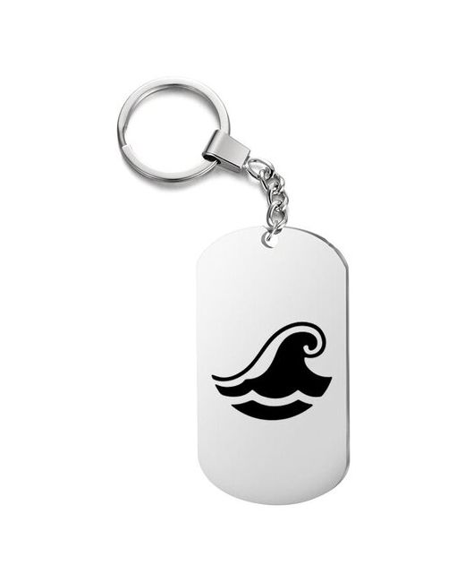 irevive Брелок для ключей волна с гравировкой подарочный жетон на сумку ключи в подарок