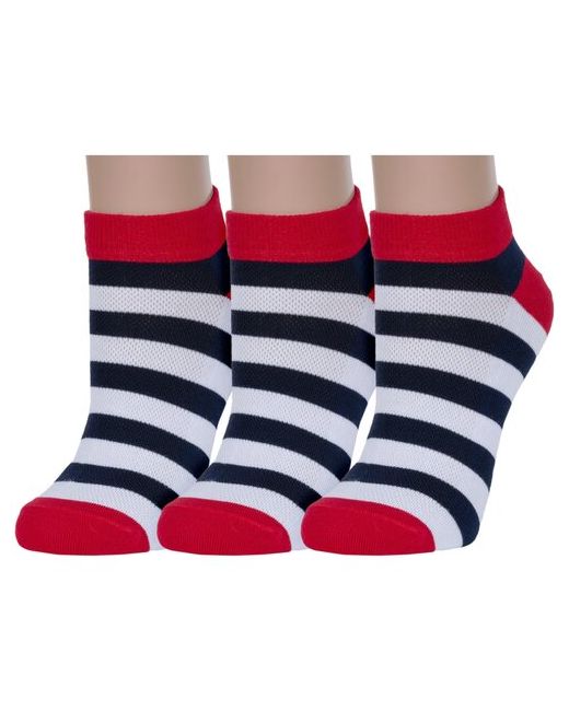 Красная Ветка Комплект из 3 пар женских носков с-990 размер 23-25